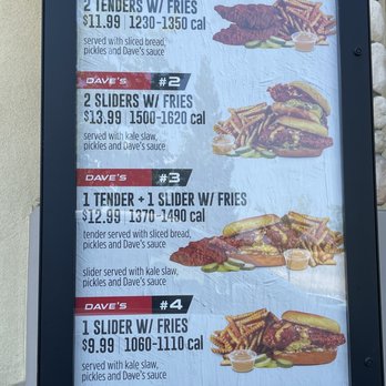 Dave's Hot Chicken - Drive thru combo - Chicken Shop Near Me - Folsom, California
