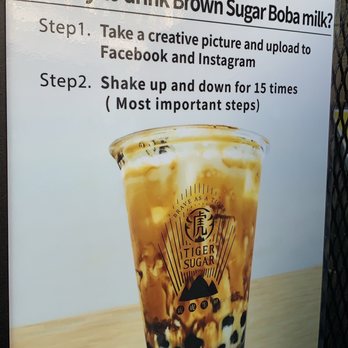 Tiger Sugar - Instructions - Bubble Tea Near Me - Flushing, New York