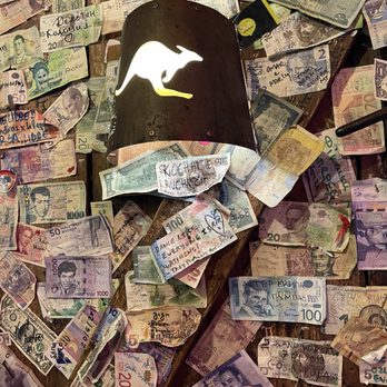 Crossfield's Australian Pub - Wall of currency - Pubs Near Me - Vienna, 9 Crossfield's Australian Pub - Wall of currency - Pubs Near Me - Vienna, 9