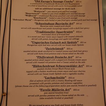 Old Europe - German Near Me - Washington, DC, District of Columbia