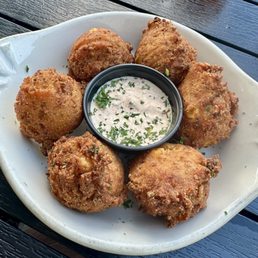 Corn and Crab Hush Puppies - so good!