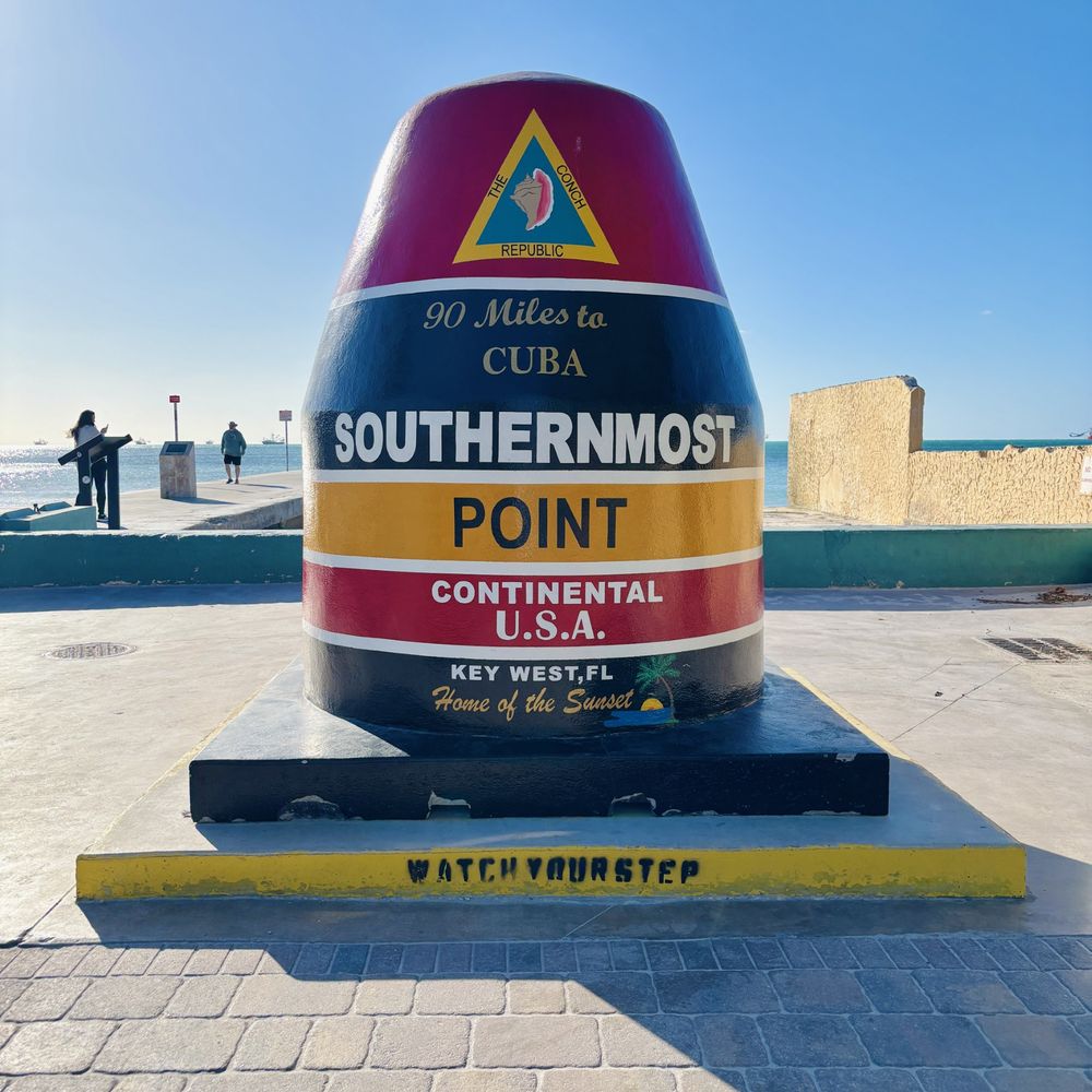 Southermost Point Buoy Temporary Spot - Southermost Point Buoy Temporary Spot_Sanju-3 - Landmarks & Historical Buildings Near Me - Key West, Florida Southermost Point Buoy Temporary Spot - Southermost Point Buoy Temporary Spot_Sanju-3 - Landmarks & Historical Buildings Near Me - Key West, Florida