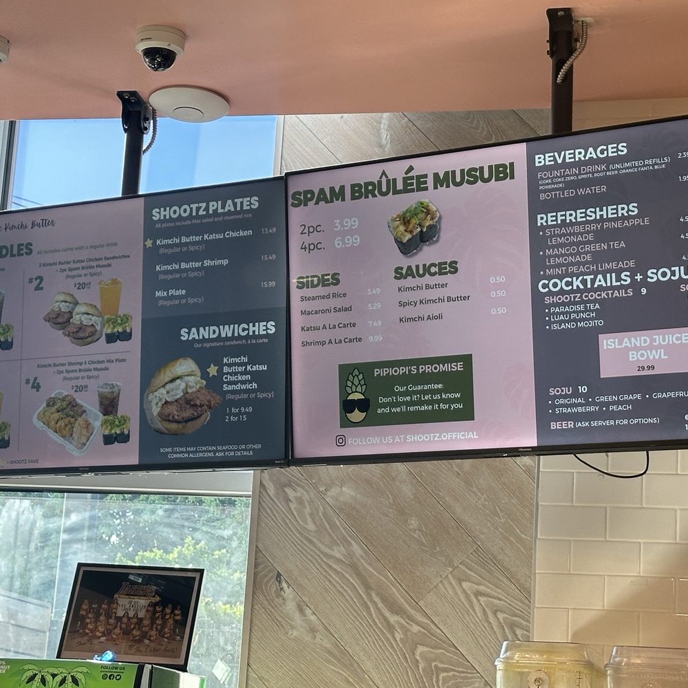 Shootz - Menu - Hawaiian Near Me - Stanton, California Shootz - Menu - Hawaiian Near Me - Stanton, California