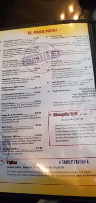 Menu photo 5 EL PASO Mexican Grill Marrero, LA Menu photo 5 EL PASO Mexican Grill Marrero, LA