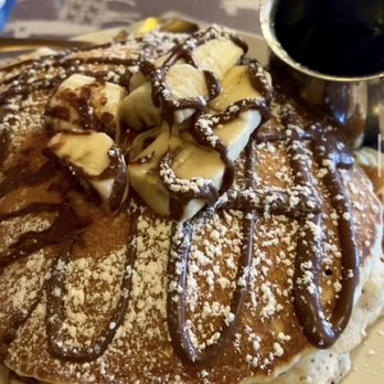 Sky Blue Cafe - Banana Nutella Stuffed French Toast Pancakes - Coffee & Tea Near Me - Nashville, Tennessee Sky Blue Cafe - Banana Nutella Stuffed French Toast Pancakes - Coffee & Tea Near Me - Nashville, Tennessee