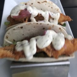 The Barley Mow - Fish tacos - haddock - presentation (and photo) does not do them justice.