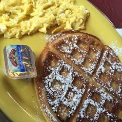 John's Best Steak Gyro - Waffle and eggs