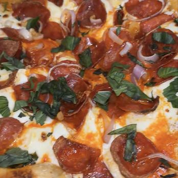 Woodfire - Vodka pizza.. pepperoni tasted like bologna - Pizza Near Me - West Dundee, Illinois