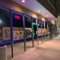 Hibachi Express Clermont - 10:15pm open signs but actually closed. Door says closed at 9:30pm, Yelp says 9:15pm. Who the heck knows.