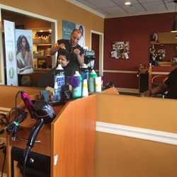 Trimz On a Whim - Never a dull moment in Tylers chair.