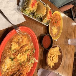 Huevos Rancheros and Tacos. Huevos Rancheros and Tacos.
