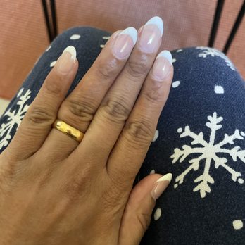 N&V Nail spa - UV Gel with tips, French (hand painted)! Chef's kiss! - Nail Salons Near Me - Mineola, New York N&V Nail spa - UV Gel with tips, French (hand painted)! Chef's kiss! - Nail Salons Near Me - Mineola, New York