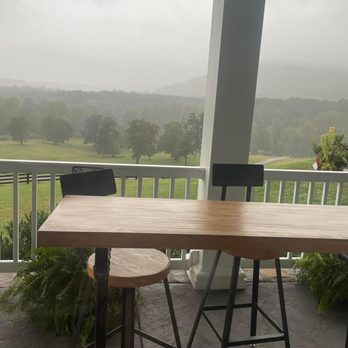 Ragged Branch Distillery - View of their property from their tasting room - doesn't due Justice as Hurricane Ian had just arrived - Distilleries Near Me - Charlottesville, Virginia Ragged Branch Distillery - View of their property from their tasting room - doesn't due Justice as Hurricane Ian had just arrived - Distilleries Near Me - Charlottesville, Virginia