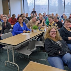Master's students in our Online Learning Community gather for their face-to-face in Portland.
