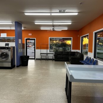 Wash It All - Folding area and lounge - Laundry Services Near Me - Leander, Texas