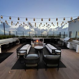 Deck at dusk Deck at dusk