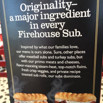 Firehouse Subs - On the table hints. - Sandwiches Near Me - Norman, Oklahoma Firehouse Subs - On the table hints. - Sandwiches Near Me - Norman, Oklahoma