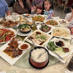 Abc seafood hot pot,fried Pork Chop with Spicy salt, Lobster with special sauce, roast duck, peking duck, steamed Rock Cod Fish Abc seafood hot pot,fried Pork Chop with Spicy salt, Lobster with special sauce, roast duck, peking duck, steamed Rock Cod Fish