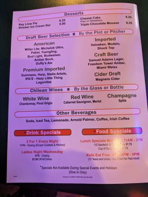 Menu photo 1 Duffy's Tavern Miami, FL