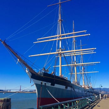 Hyde Street Pier - The Balclutha - Square Sailed Ship from 1886 - Parks Near Me - San Francisco, California
