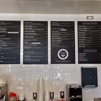 Hojas Tea House - Tea and coffee menu - Desserts Near Me - Long Beach, California