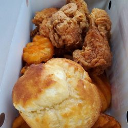 Krispy Krunchy Chicken - 3 chicken tenders combo w/ 2 wings