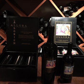 Allora Vineyards - two bottles of wine in a wine cellar - Wineries Near Me - St. Helena, California Allora Vineyards - two bottles of wine in a wine cellar - Wineries Near Me - St. Helena, California
