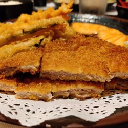 Kiku Sushi - Tonkatsu... Thin, tender, and crisply breaded