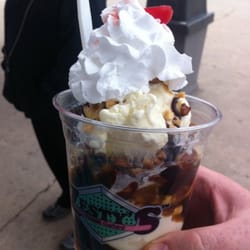 Zesty's Frozen Custard - Turtle sundae! Yum