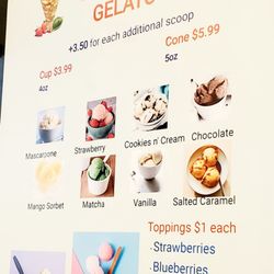 T-Swirl Gelato Menu ~ 5.10.24