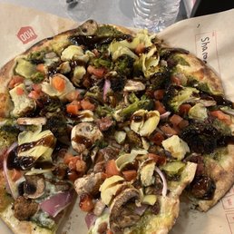 My personally prepared pizza! It was wonderful! My personally prepared pizza! It was wonderful!