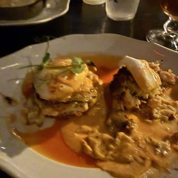Voodoo Bayou - Crabcake Benedict looked so good forgot to take a picture before I took a bite - Cocktail Bars Near Me - Orlando, Florida