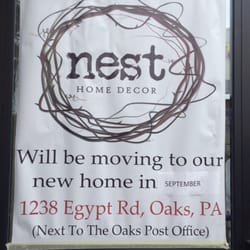 Nest Home Decor - New address at end of Sept 2015