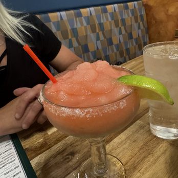 Alejandra's Authentic Mexican Food - Blended Strawberry Margarita - Mexican Near Me - Visalia, California