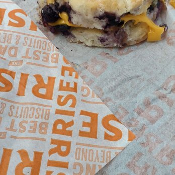 Rise Southern Biscuits & Righteous Chicken - Blueberry biscuit with sausage - Breakfast & Brunch Near Me - Durham, North Carolina Rise Southern Biscuits & Righteous Chicken - Blueberry biscuit with sausage - Breakfast & Brunch Near Me - Durham, North Carolina