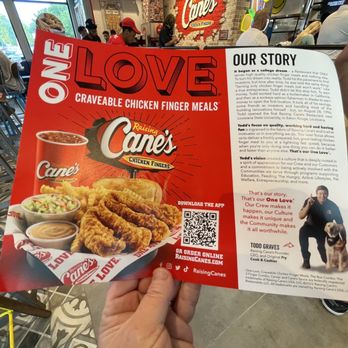 Raising Cane's - Menu- our story - Chicken Shop Near Me - Gambrills, Maryland