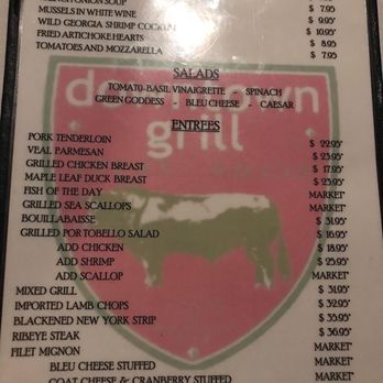 Downtown Grill - Menu - Steakhouses Near Me - Macon, Georgia Downtown Grill - Menu - Steakhouses Near Me - Macon, Georgia