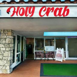 Exterior outside entrance of Holy Crab Delivery - NEW HEADQUARTERS - Coral Gables, Florida Exterior outside entrance of Holy Crab Delivery - NEW HEADQUARTERS - Coral Gables, Florida