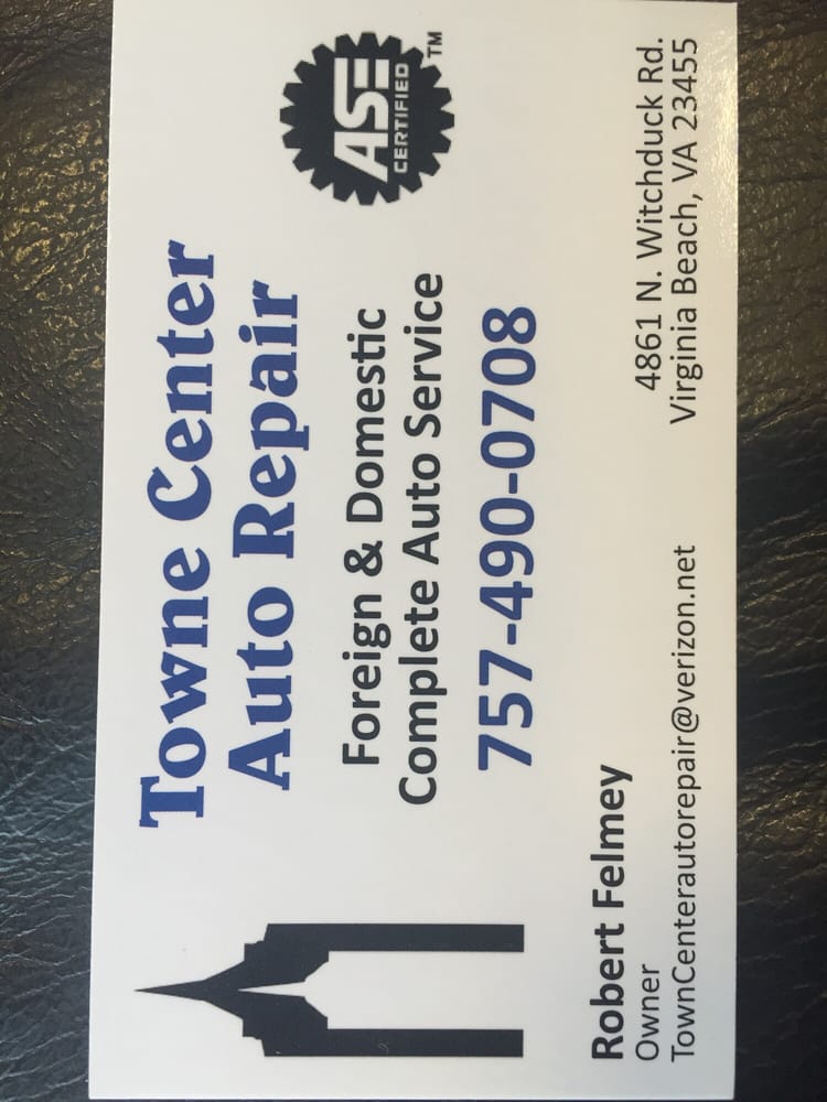 TOWNE CENTER AUTO REPAIR Updated September 2024 4861 N Witchduck Rd, Virginia Beach