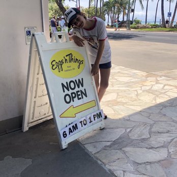 Eggs 'n Things - Waikiki Beach Eggspress - I wish this sign was in front of my house. - Breakfast & Brunch Near Me - Honolulu, Hawaii Eggs 'n Things - Waikiki Beach Eggspress - I wish this sign was in front of my house. - Breakfast & Brunch Near Me - Honolulu, Hawaii