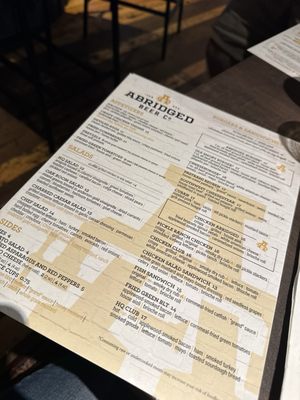 Menu photo 6 Abridged Beer Knoxville, TN Menu photo 6 Abridged Beer Knoxville, TN