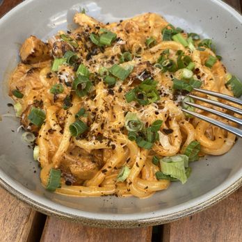 The Clever Koi - Kimchi Carbonara 8/10 - Asian Fusion Near Me - Phoenix, Arizona The Clever Koi - Kimchi Carbonara 8/10 - Asian Fusion Near Me - Phoenix, Arizona