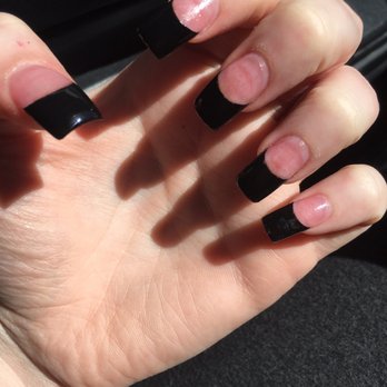 Orchard Nails - Black French by Tom - Nail Salons Near Me - Corona, California Orchard Nails - Black French by Tom - Nail Salons Near Me - Corona, California