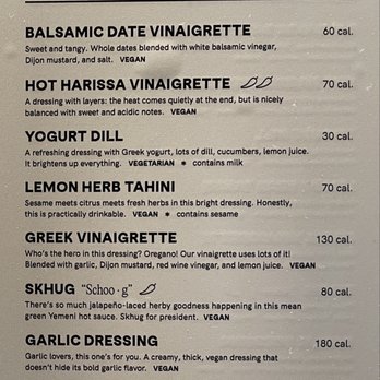 CAVA - Menu Options (4/4) as of 11/9/25 - Mediterranean Near Me - Boston, Massachusetts