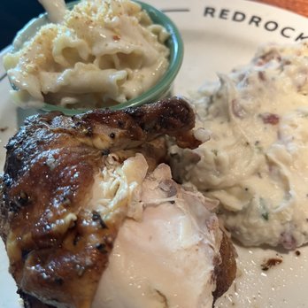 Redrock Canyon Grill - Fire grilled rotisserie chicken with red mashed potatoes and macaroni and cheese - American Near Me - Tulsa, Oklahoma Redrock Canyon Grill - Fire grilled rotisserie chicken with red mashed potatoes and macaroni and cheese - American Near Me - Tulsa, Oklahoma
