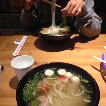 Cyclo Noodles - Seafood pho with vege broth. - Cambodian Near Me - Long Beach, California