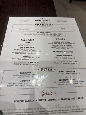 Menu photo 1 Bar Siena Chicago, IL