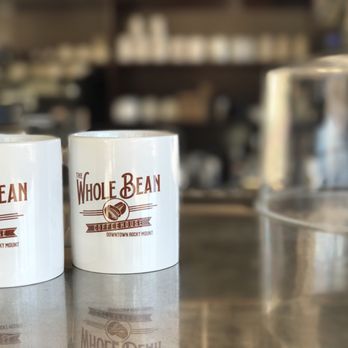 The Whole Bean Coffeehouse - three coffee mugs - Coffee & Tea Near Me - Rocky Mount, Virginia
