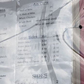 Jalen's - Menu Most recent menu from today 11/06/20. Sorry for the glare - Barbeque Near Me - Folkston, Georgia Jalen's - Menu Most recent menu from today 11/06/20. Sorry for the glare - Barbeque Near Me - Folkston, Georgia