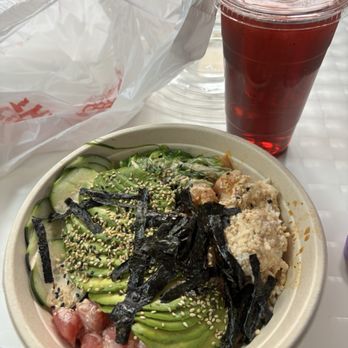 Amazing Poke - Medium poke bowl with salmon and tuna - Sushi Bars Near Me - Corona, California